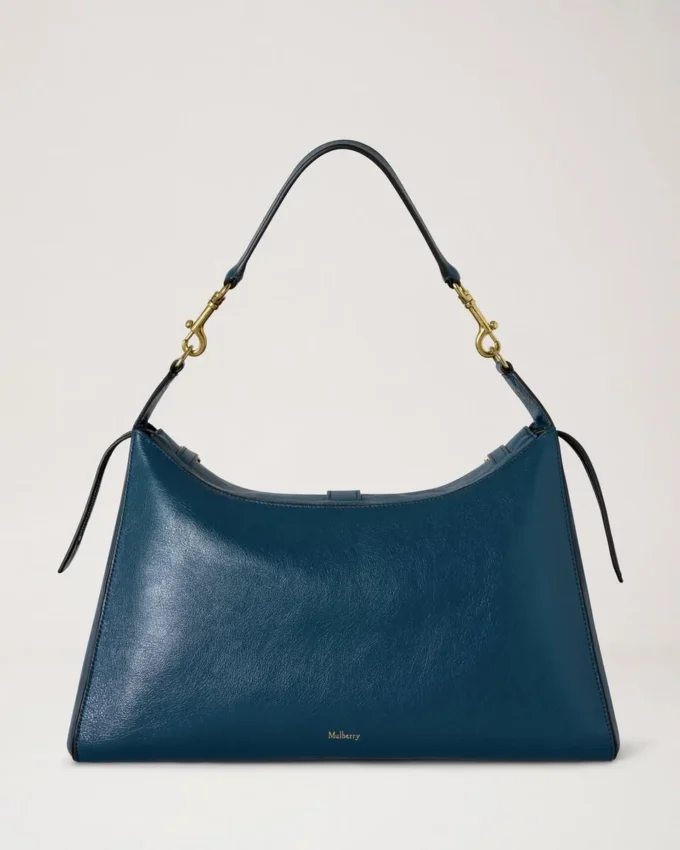 Roxanne Shoulder Bag out of the Blue High Shine Leather