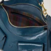 Roxanne Shoulder Bag out of the Blue High Shine Leather