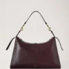 Roxanne Shoulder Bag Oxblood High Shine Leather