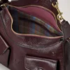 Roxanne Shoulder Bag Oxblood High Shine Leather