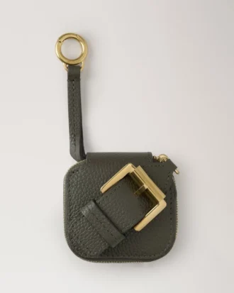 Roxanne Zipped Tech Case Juniper Green Small Classic Grain
