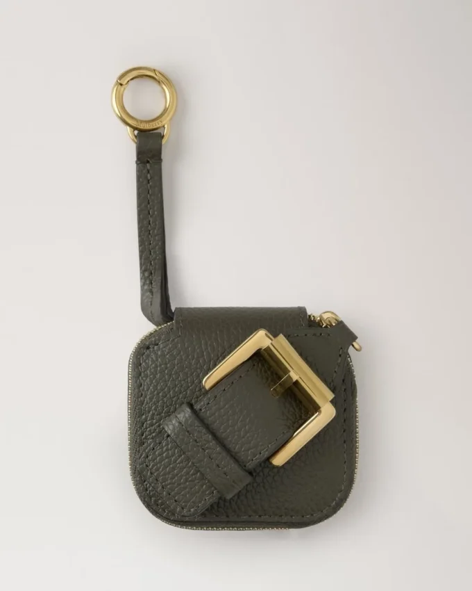 Roxanne Zipped Tech Case Juniper Green Small Classic Grain