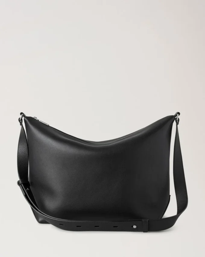 Rye Messenger Black Supple Calf Men