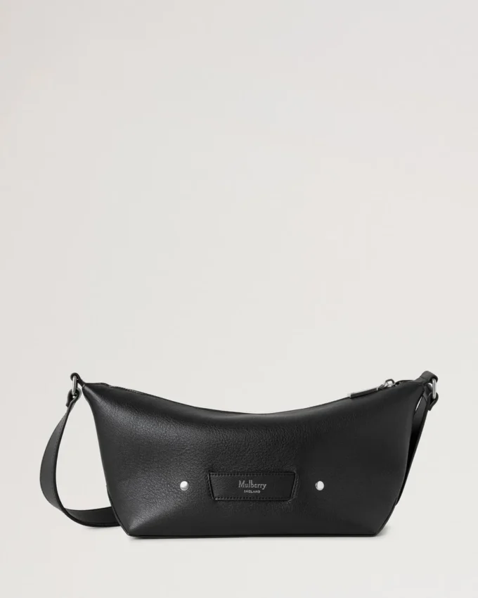 Rye Small Messenger Black Supple Calf Men