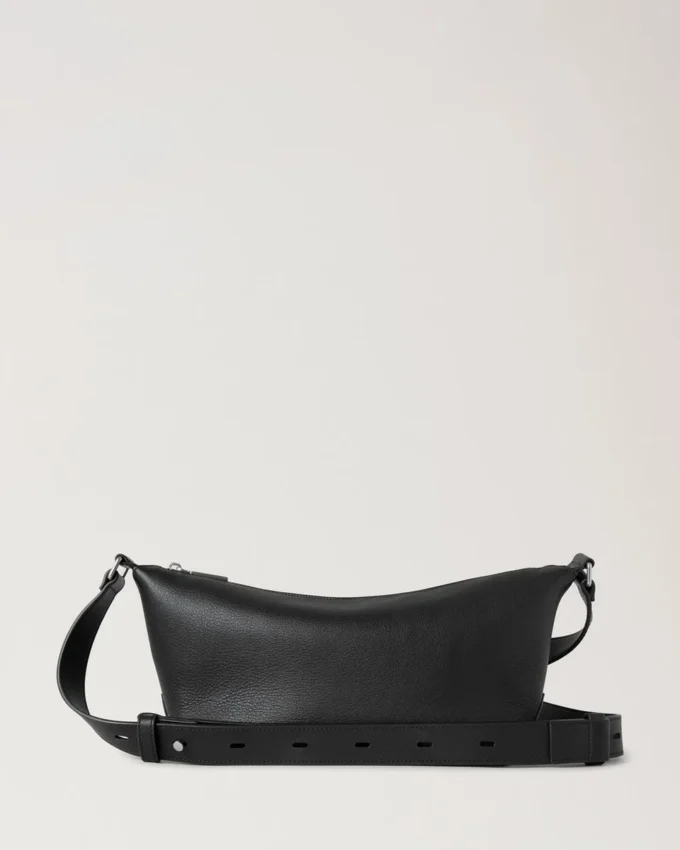 Rye Small Messenger Black Supple Calf Men