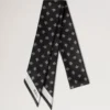 Skinny Scarf – Mulberry Tree Black Recycled Polyester