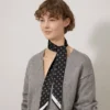 Skinny Scarf – Mulberry Tree Black Recycled Polyester