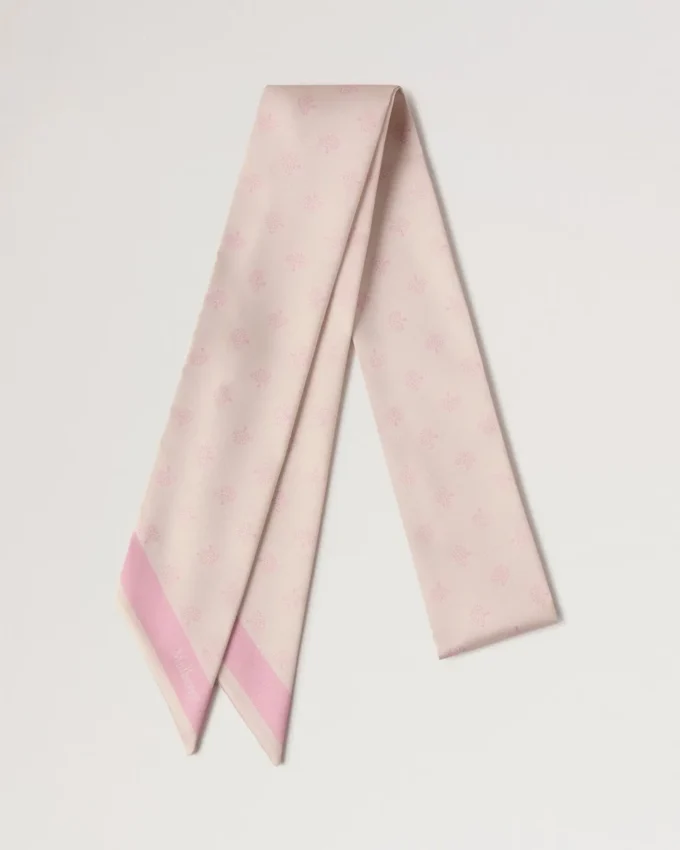 Skinny Scarf – Mulberry Tree Blossom Pink Recycled Polyester