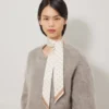 Skinny Scarf – Mulberry Tree Eggshell Recycled Polyester