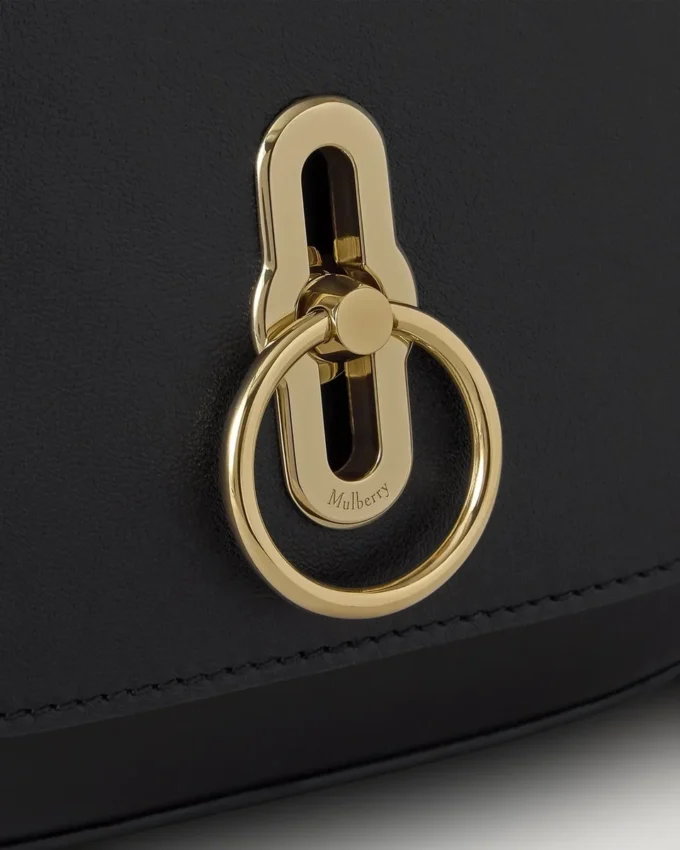 Small Amberley Top Handle Black Supple Smooth Leather