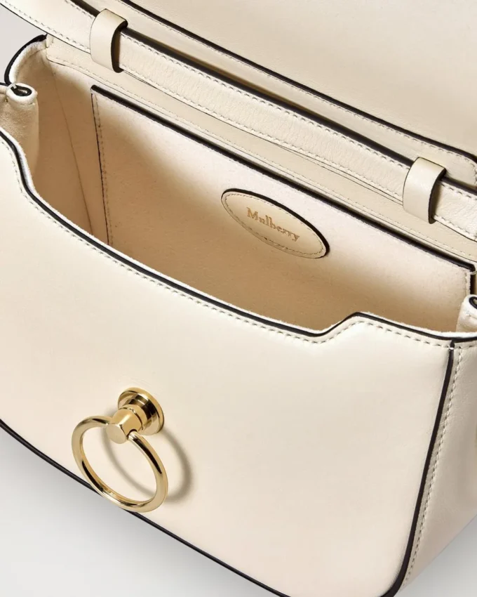 Small Amberley Top Handle Eggshell Buttery Nappa