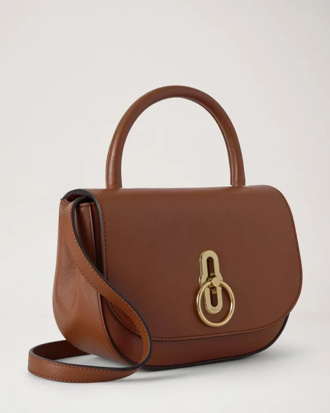 Small Amberley Top Handle Oak Supple Smooth Leather