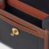 Small Antony Black & Cognac Bioveg Scotchgrain & Flat Calf