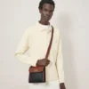 Small Antony Black & Cognac Bioveg Scotchgrain & Flat Calf