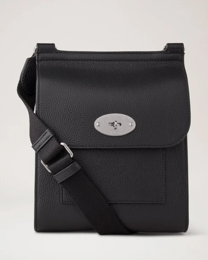 Small Antony Black & Silver Small Classic Grain