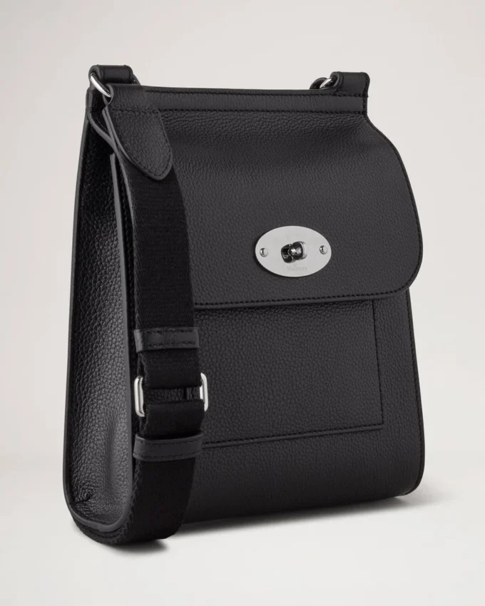 Small Antony Black & Silver Small Classic Grain