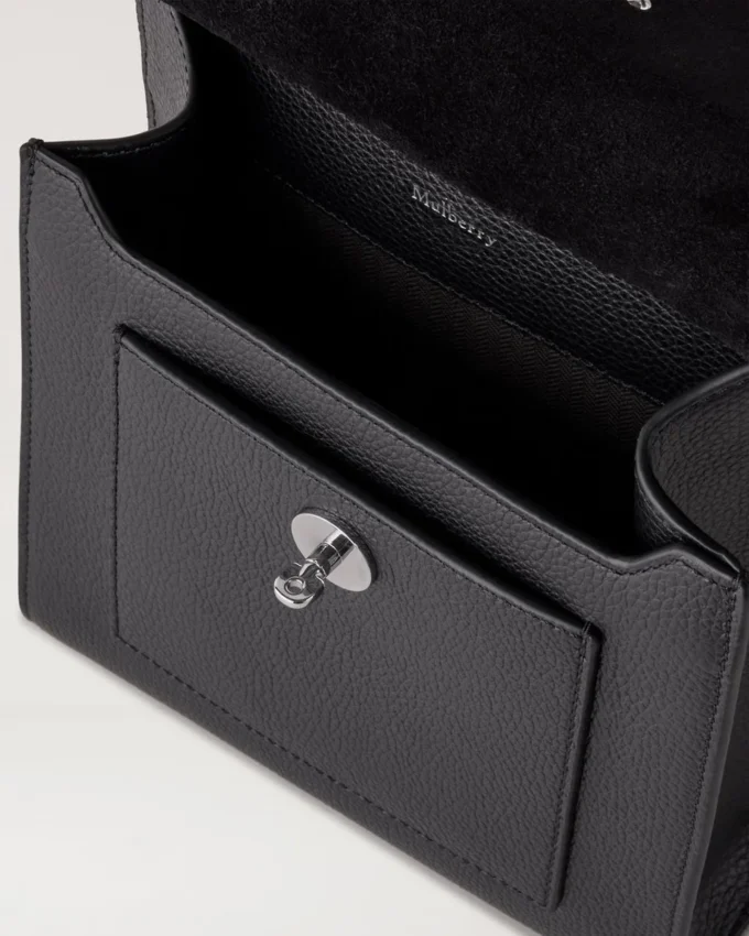 Small Antony Black & Silver Small Classic Grain