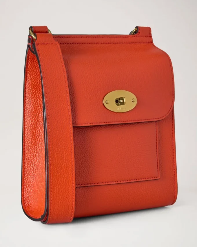 Small Antony Coral Orange Small Classic Grain Women