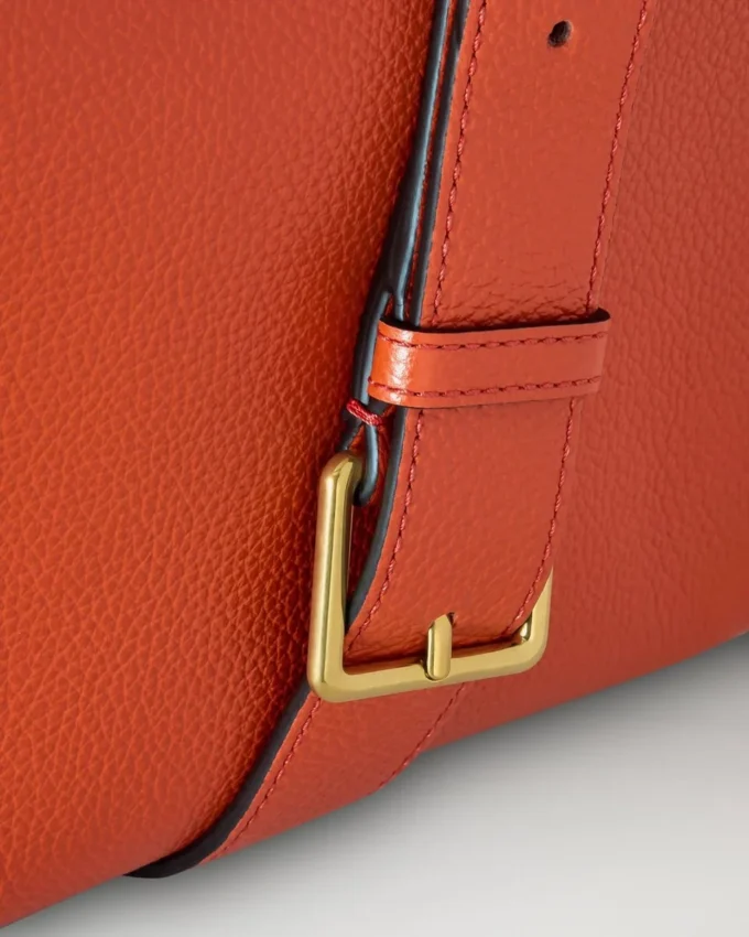 Small Antony Coral Orange Small Classic Grain Women