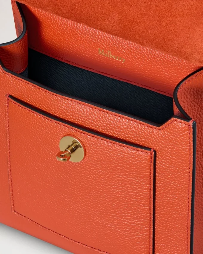 Small Antony Coral Orange Small Classic Grain Women