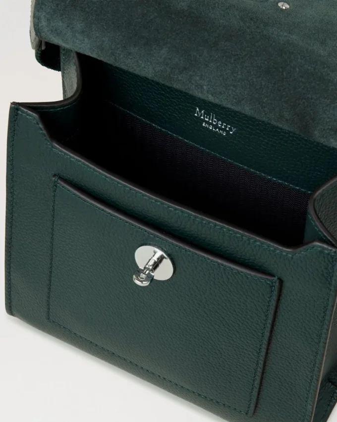 Small Antony Mulberry Green Heavy Grain Women