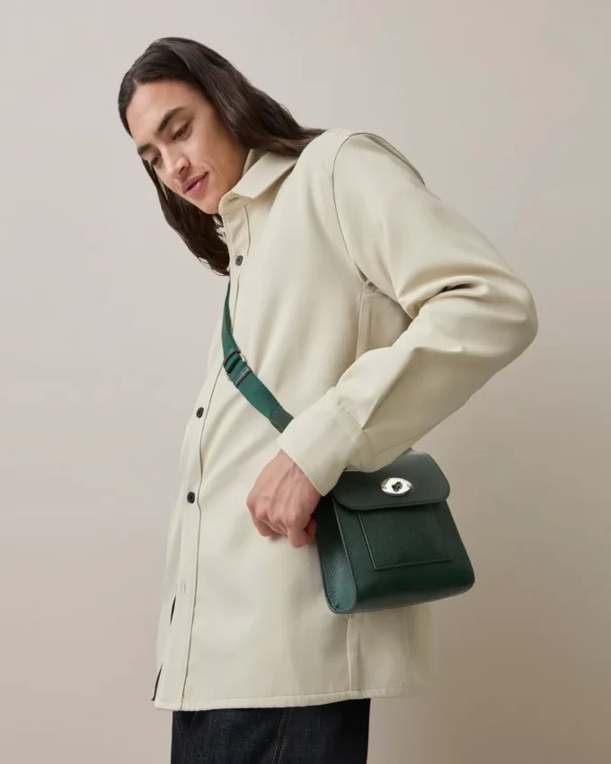 Small Antony Mulberry Green Small Classic Grain