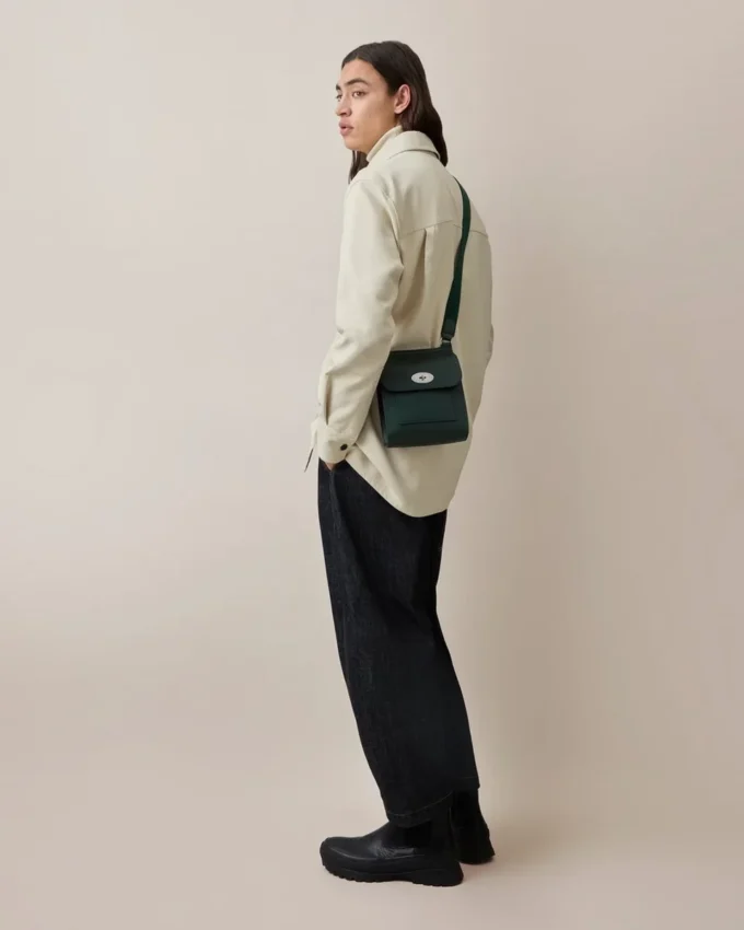 Small Antony Mulberry Green Small Classic Grain