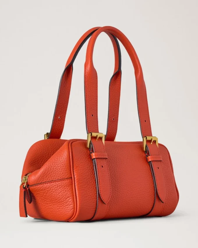 Small Boston Coral & Orange Heavy Grain the Occasionwear Edit