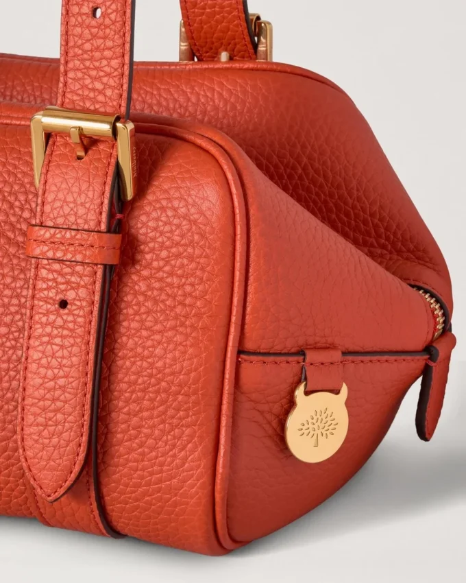 Small Boston Coral & Orange Heavy Grain the Occasionwear Edit