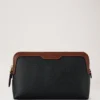Small Cosmetic Pouch Black & Cognac Bio Based Scotchgrain