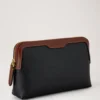Small Cosmetic Pouch Black & Cognac Bio Based Scotchgrain