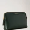 Small Cosmetic Pouch Mulberry Green Small Classic Grain