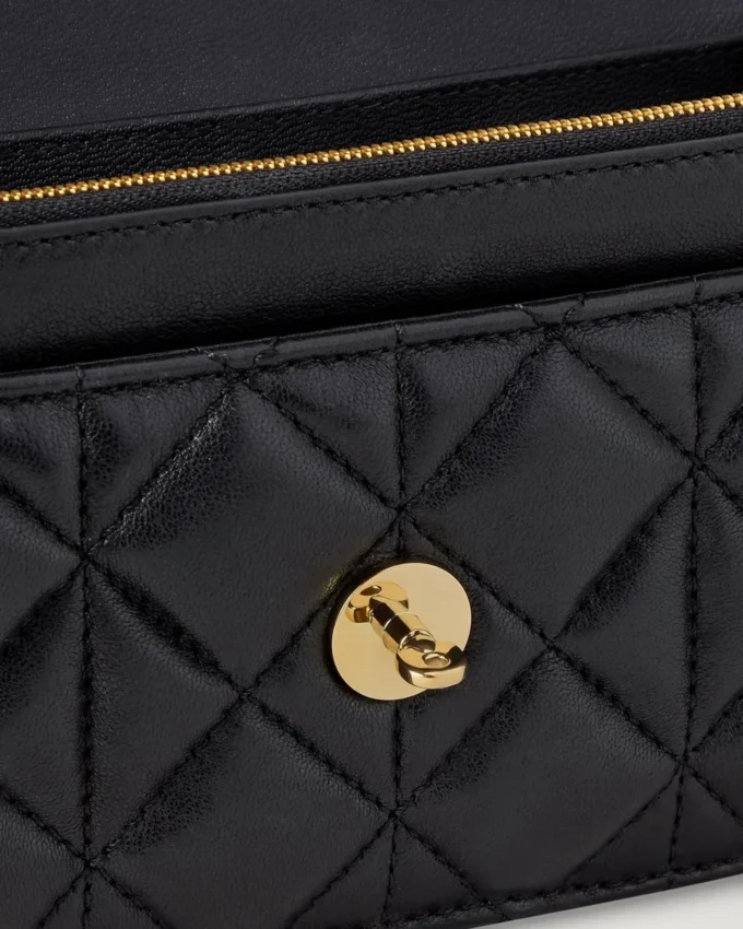Small Darley Black Quilted Nappa Women