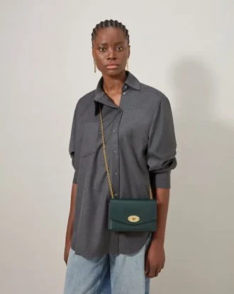 Small Darley Mulberry Green Heavy Grain Women