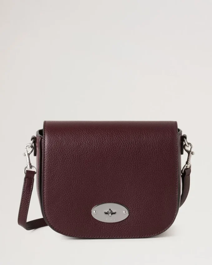 Small Darley Satchel Black Cherry Small Classic Grain