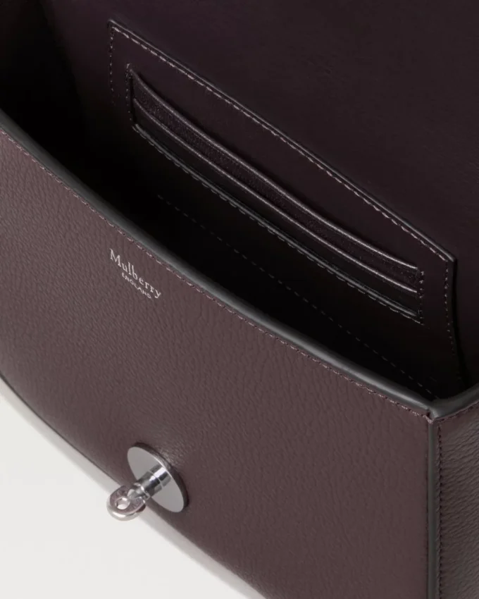 Small Darley Satchel Black Cherry Small Classic Grain