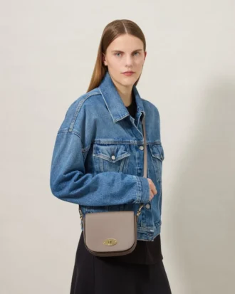 Small Darley Satchel Cashmere Taupe Small Classic Grain