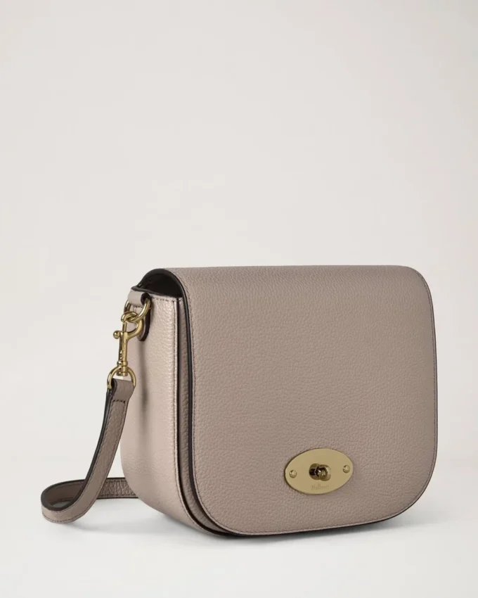 Small Darley Satchel Cashmere Taupe Small Classic Grain