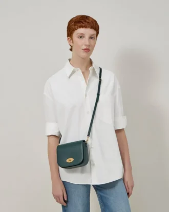 Small Darley Satchel Mulberry Green Small Classic Grain