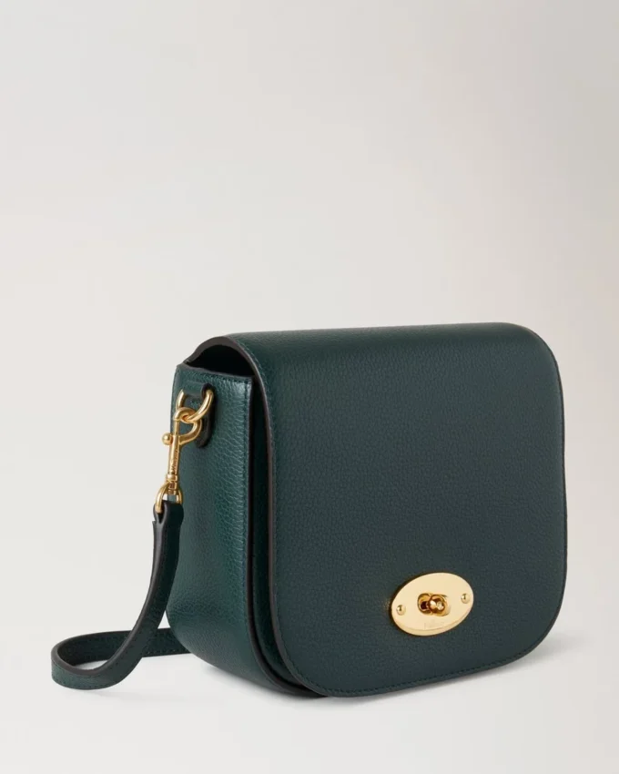 Small Darley Satchel Mulberry Green Small Classic Grain