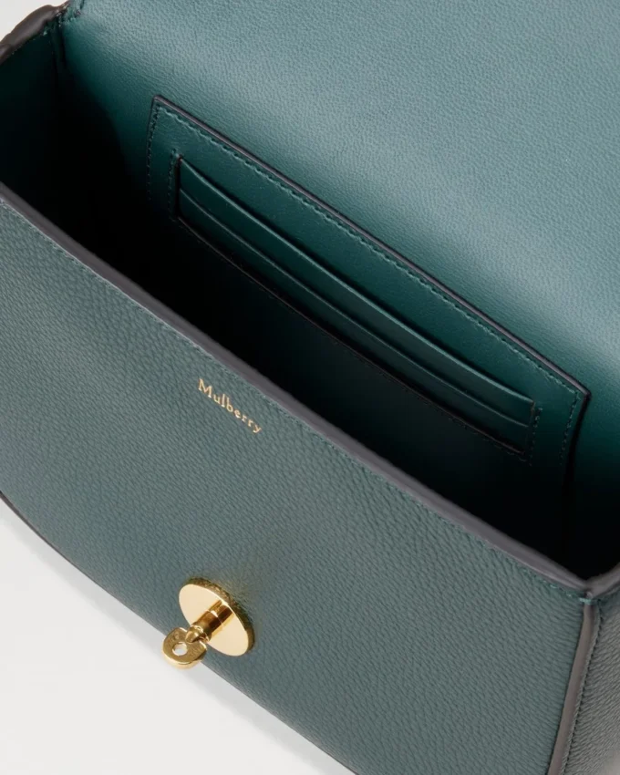 Small Darley Satchel Mulberry Green Small Classic Grain