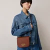 Small Darley Satchel Oak Two-Tone Small Classic Grain