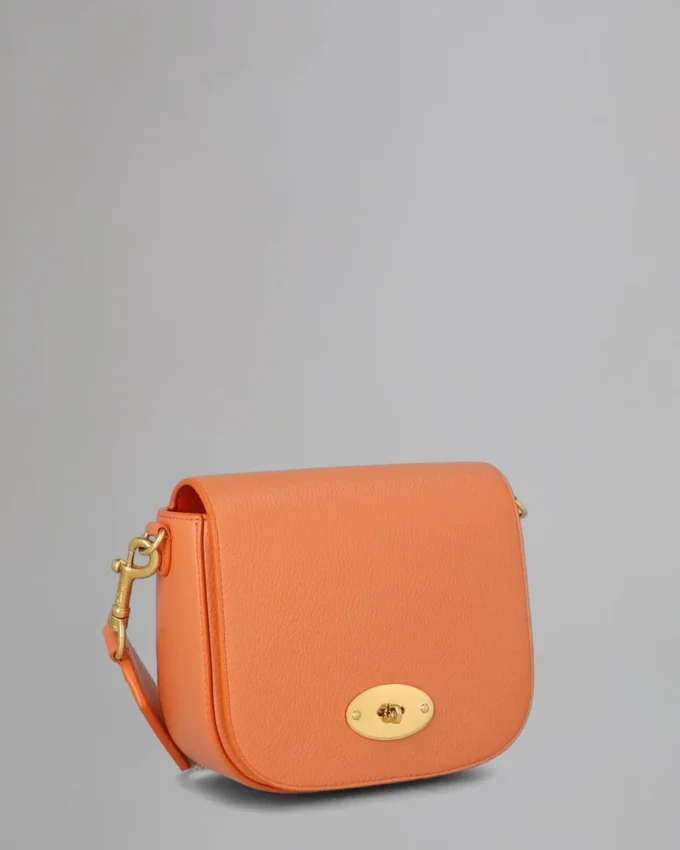 Small Darley Satchel Pre-Loved Apricot Small Classic Grain