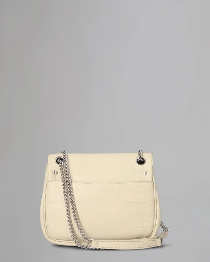 Small Darley Shoulder Bag Pre-Loved Chalk Soft Croc