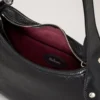 Small Hackney Shoulder Bag Black High Shine Leather