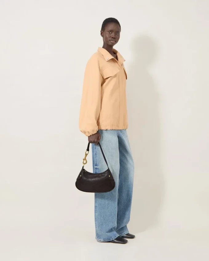 Small Hackney Shoulder Bag Ebony Shiny Buffalo Top Handle Bags Small Hackney Shoulder Bag Ebony Shiny Buffalo Top Handle Bags