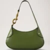 Small Hackney Shoulder Bag Fern High Shine Leather