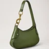 Small Hackney Shoulder Bag Fern High Shine Leather