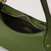 Small Hackney Shoulder Bag Fern High Shine Leather