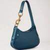 Small Hackney Shoulder Bag out of the Blue High Shine Leather